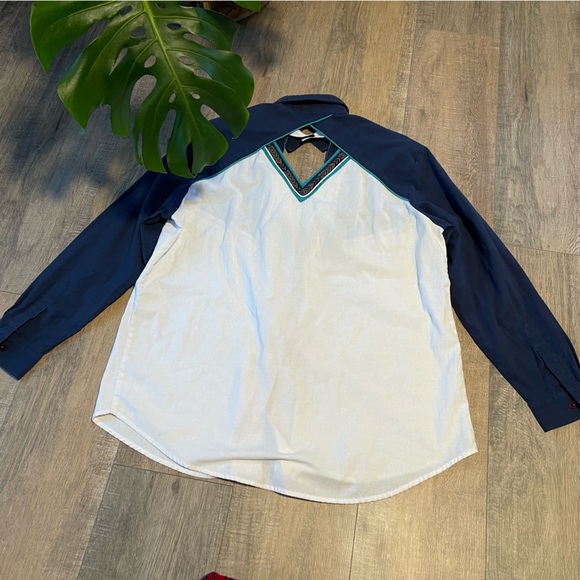 Vintage Spindle River Western Buttondown Cowboy Blouse - Picture 3 of 5